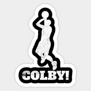 Colby Basketball Shot Sticker